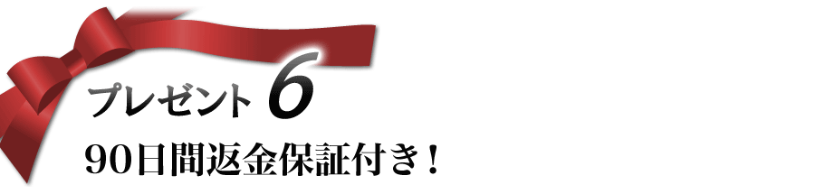 プレゼント 6 90日間返金保証付き!